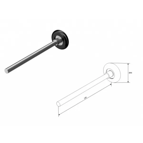 ДОРХАН Ролик 190 мм  black, 25011B