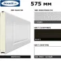 ДОРХАН Панель 575мм Нфиленка260/Нстукко WENGE(Венге)/белая(RAL9003), 3F260/S00-WNG/9003