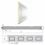ДОРХАН Панель 575мм Нфиленка260/Нстукко WENGE(Венге)/белая(RAL9003), 3F260/S00-WNG/9003