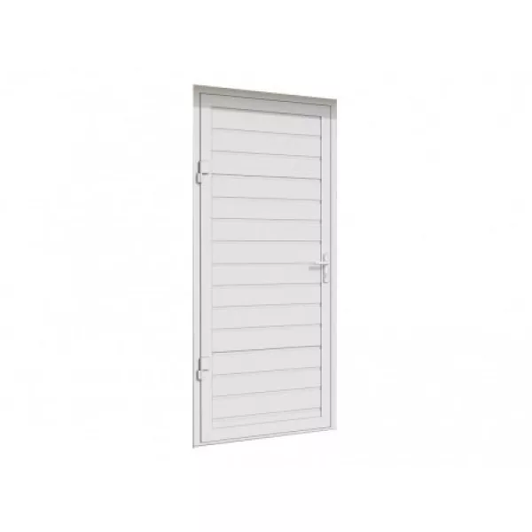 ДОРХАН Дверь DoorHan/880/2050/УЛЬТРА(B)/575/9003 доска/9003 доска/правая/с угловой рамой/серебро/ключ-ключ, DUB-880/575/9003/9003/N/R
