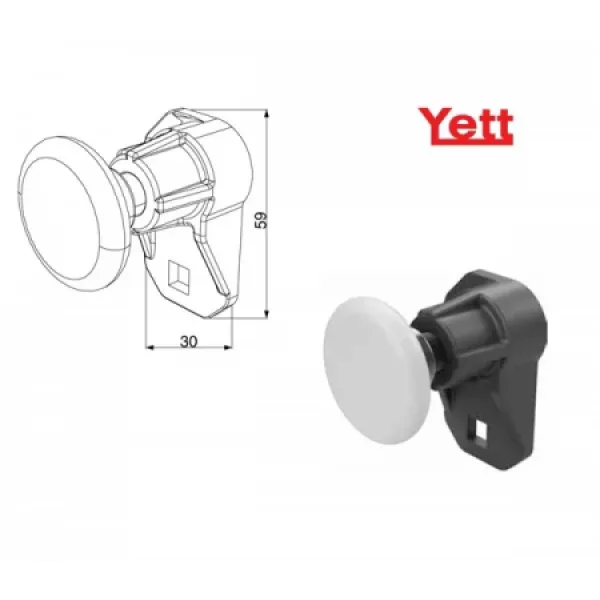 ДОРХАН Комплект держателя ролика бокового левый, 25570L/KT - Yett