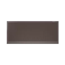 ДОРХАН Откатные ворота 3300х1400 цвета RAL 3000 (коричневый) с дизайном 'доска' без автоматики