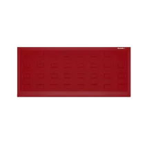 ДОРХАН Откатные ворота 2700х1500 цвета RAL 3000 (красный) с дизайном 'филенка' без автоматики