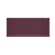 ДОРХАН Откатные ворота 2700х1000 цвета RAL 3005 (бордовый) с дизайном 'филенка' без автоматики