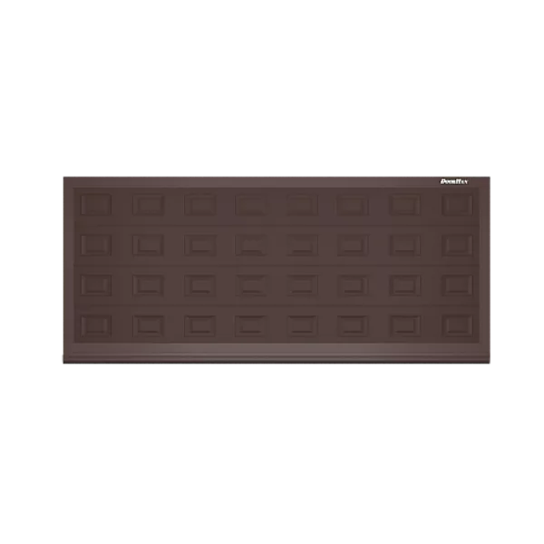 ДОРХАН Откатные ворота 5000х1700 цвета RAL 8017 (коричнево-красный) с дизайном 'филенка' без автоматики ДОРХАН Откатные ворота 5000х1700 цвета RAL 8017 (коричнево-красный) с дизайном 'филенка' без автоматики