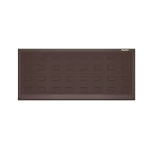 ДОРХАН Откатные ворота 2100х1500 цвета RAL 8017 (коричнево-красный) с дизайном 'филенка' с автоматикой
