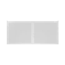 ДОРХАН Распашные ворота 3300х1900 цвета RAL 9003 (белый) с дизайном 'доска' с автоматикой