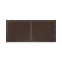 ДОРХАН Распашные ворота 2500х2000 цвета RAL 8017 (коричнево-красный) с дизайном 'доска' с автоматикой