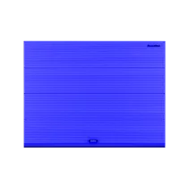 ДОРХАН Секционные ворота стальные 4000х2800 цвета RAL 5005 (синий) с дизайном 'волна' без автоматики