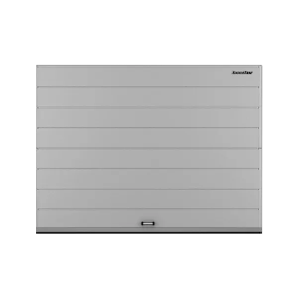 ДОРХАН Секционные ворота стальные 2700х2300 цвета RAL 7004 (серый) с дизайном 'широкая центральная полоса' без автоматики ДОРХАН Секционные ворота стальные 2700х2300 цвета RAL 7004 (серый) с дизайном 'широкая центральная полоса' без автоматики