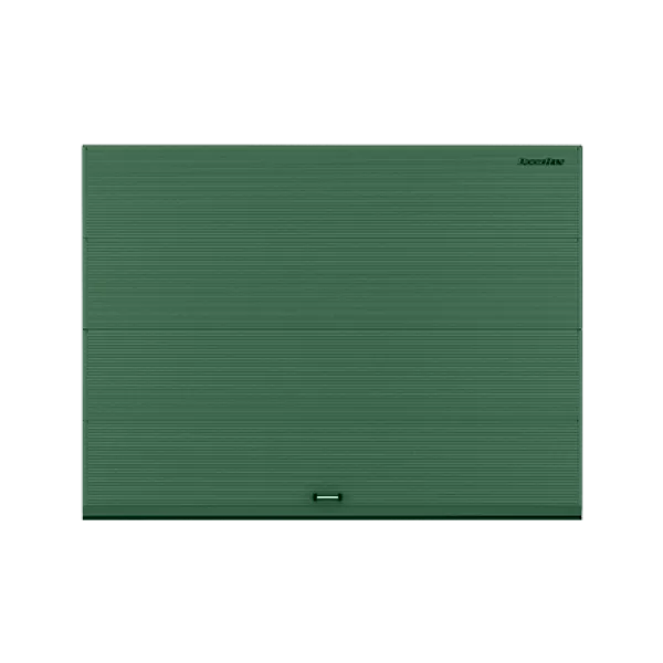 ДОРХАН Секционные ворота стальные 4200х2300 цвета RAL 6005 (зелёный) с дизайном 'волна' без автоматики