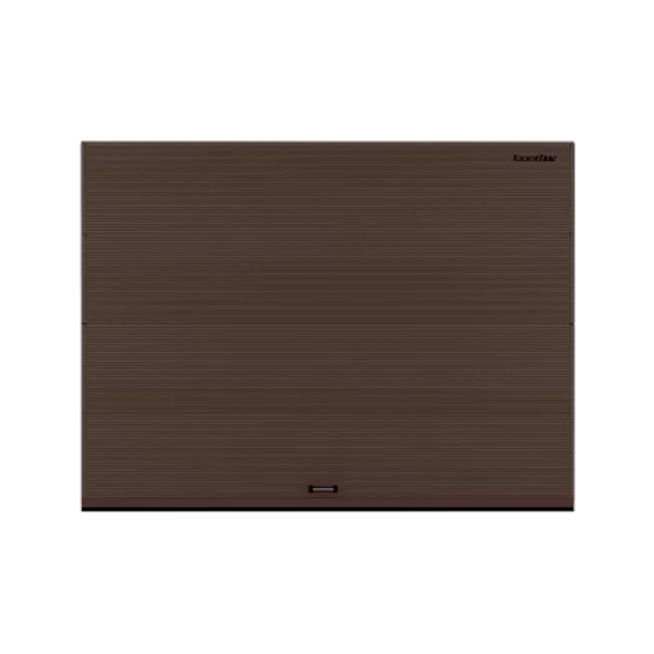 ДОРХАН Секционные ворота стальные 2500х2000 цвета RAL 8017 (коричнево-красный) с дизайном 'волна' с автоматикой ДОРХАН Секционные ворота стальные 2500х2000 цвета RAL 8017 (коричнево-красный) с дизайном 'волна' с автоматикой