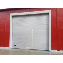 ДОРХАН Секционные ворота с калиткой RSD02 3000х2700